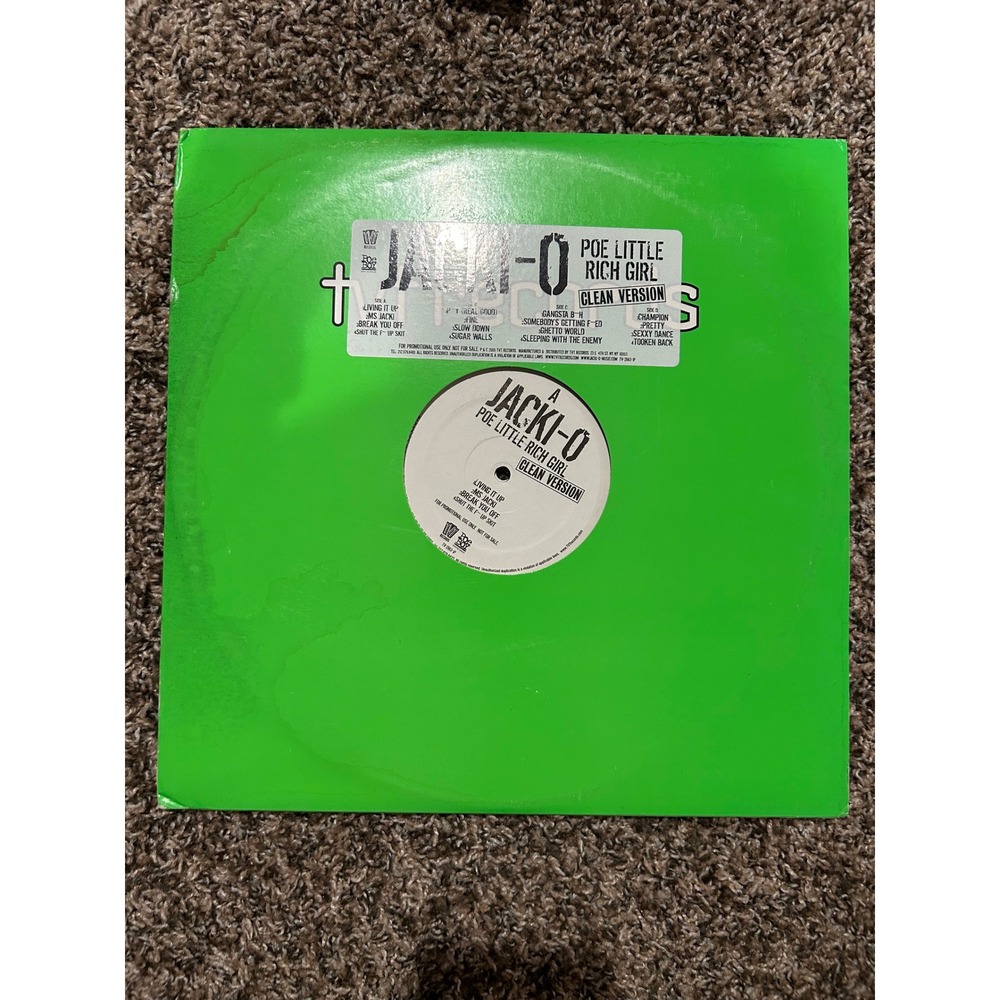Jacki-O Poe Little Rich Girl Clean Version 2LP Vinyl Record Promo TV 2563-P 2004